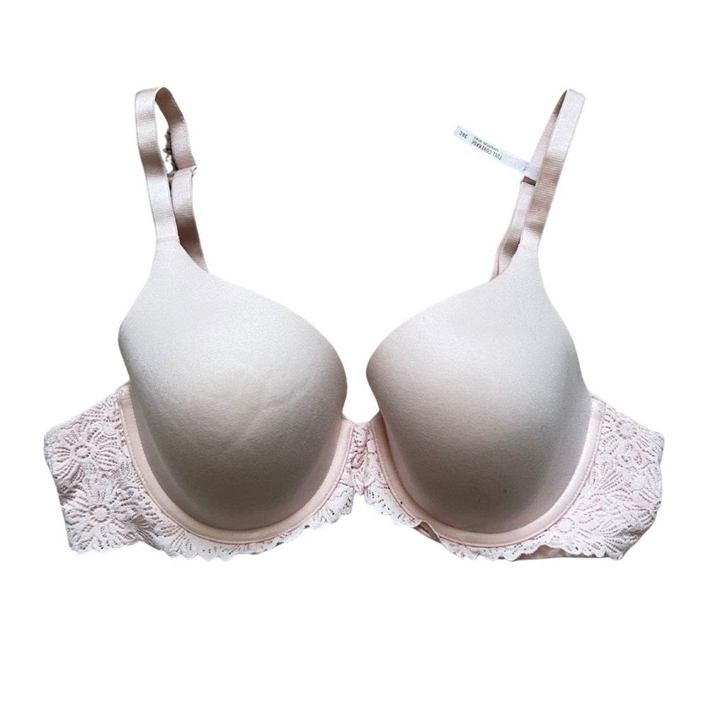 Aerie Real Sunnie Lightly Lined Lace Underwire Bra | Light Pink 36C